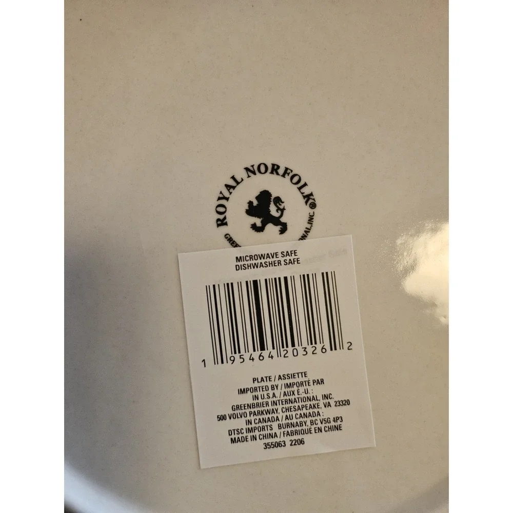 Red And Black Buffalo Check Dinner Plate By‎ Royal Norfolk
